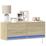 Tv-Wandmeubel Met Led-Verlichting 80X31X35 Cm