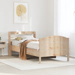Bedframe Zonder Matras Massief Grenenhout