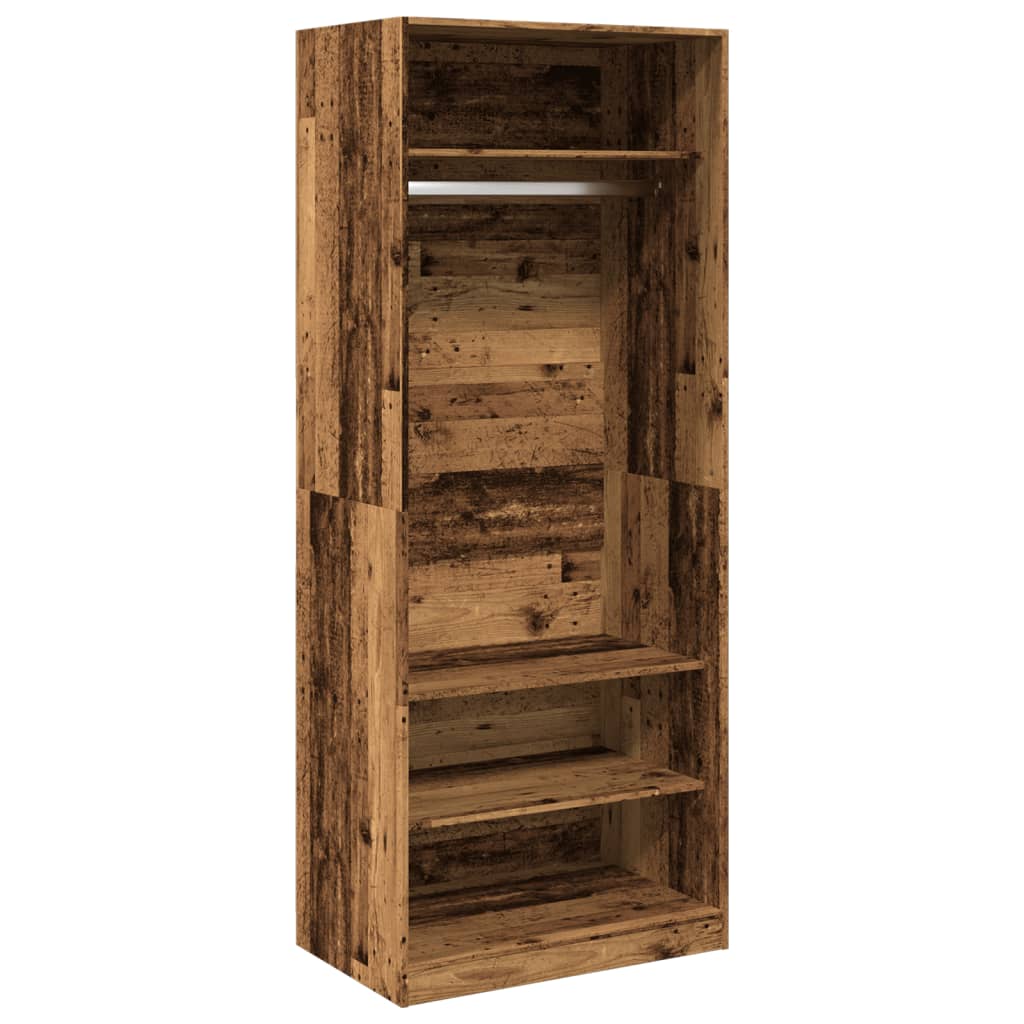 Kledingkast Bewerkt Hout Oud Hout