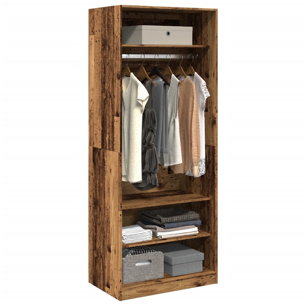Kledingkast Bewerkt Hout Oud Hout