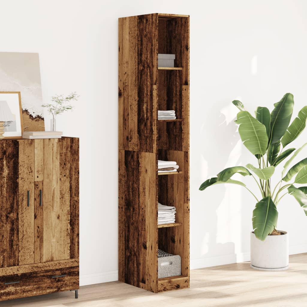 Kledingkast Bewerkt Hout Oud Hout