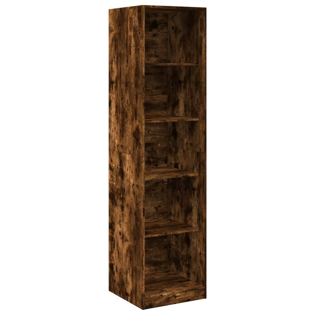 Kledingkast Bewerkt Hout Kleurig Gerookt Eiken