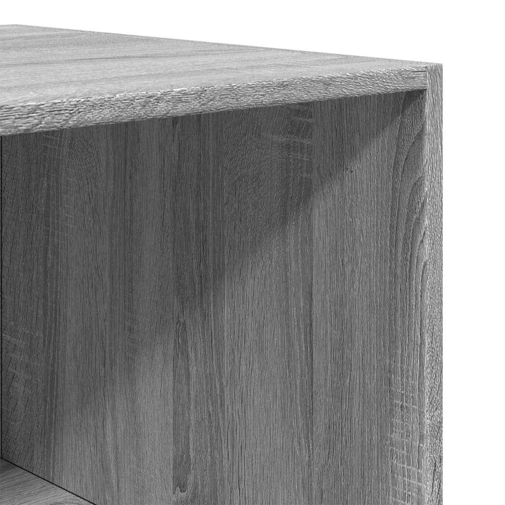 Kledingkast Bewerkt Hout Grijs Sonoma