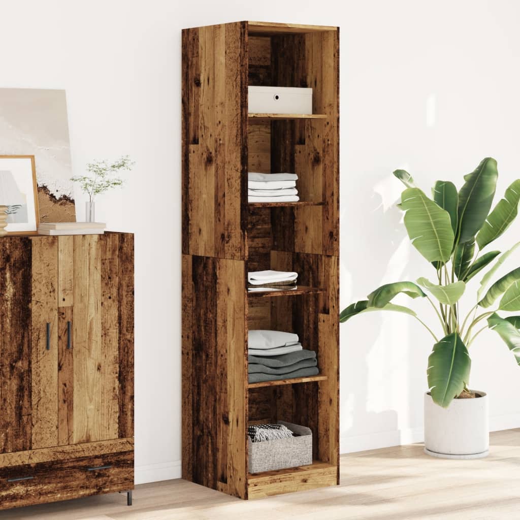 Kledingkast Bewerkt Hout Oud Hout
