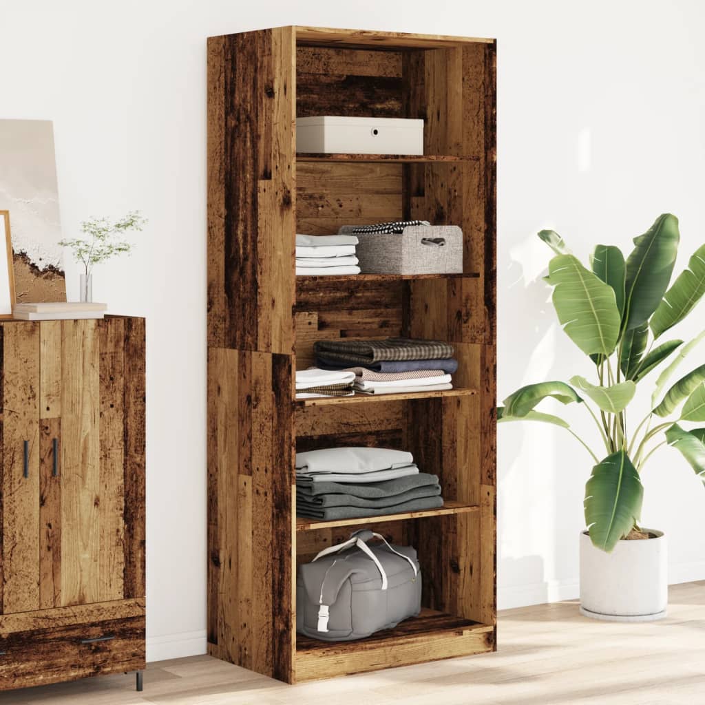 Kledingkast Bewerkt Hout Oud Hout