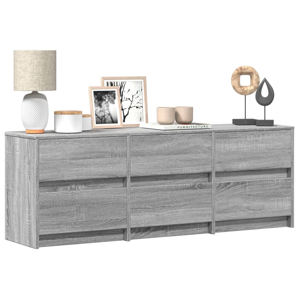 Tv-Meubel Met Led 180X34X50 Cm Bewerkt Hout