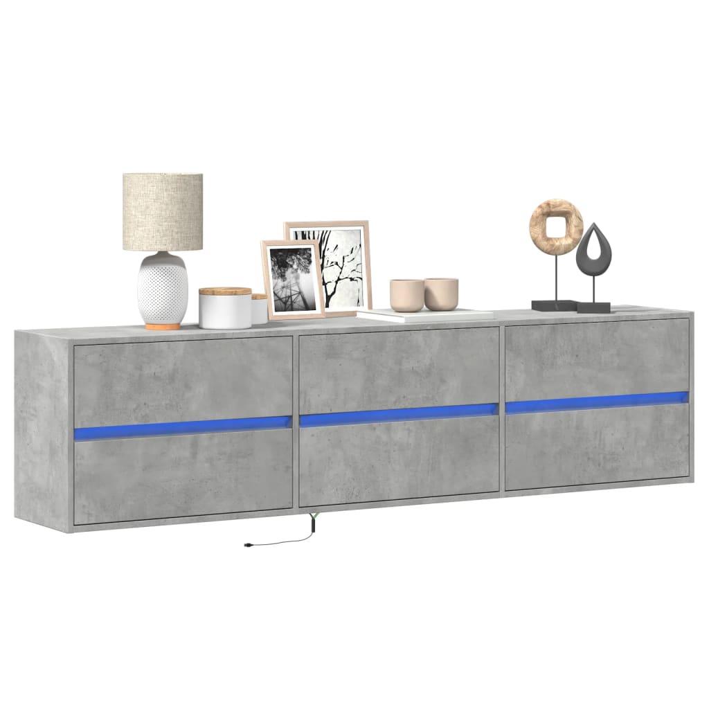 Tv-Wandmeubel Met Led-Verlichting 41X31X45 Cm