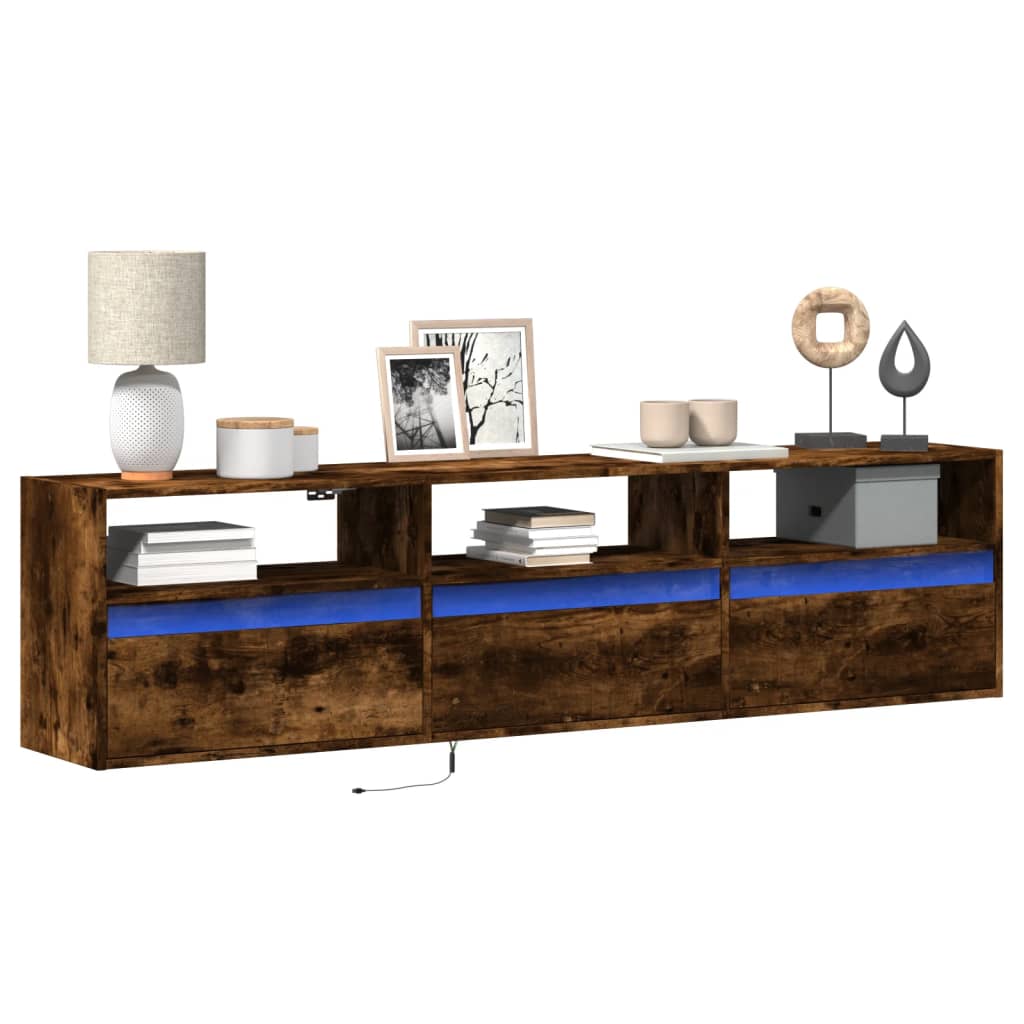 Tv-Wandmeubel Met Led-Verlichting 100X31X45 Cm