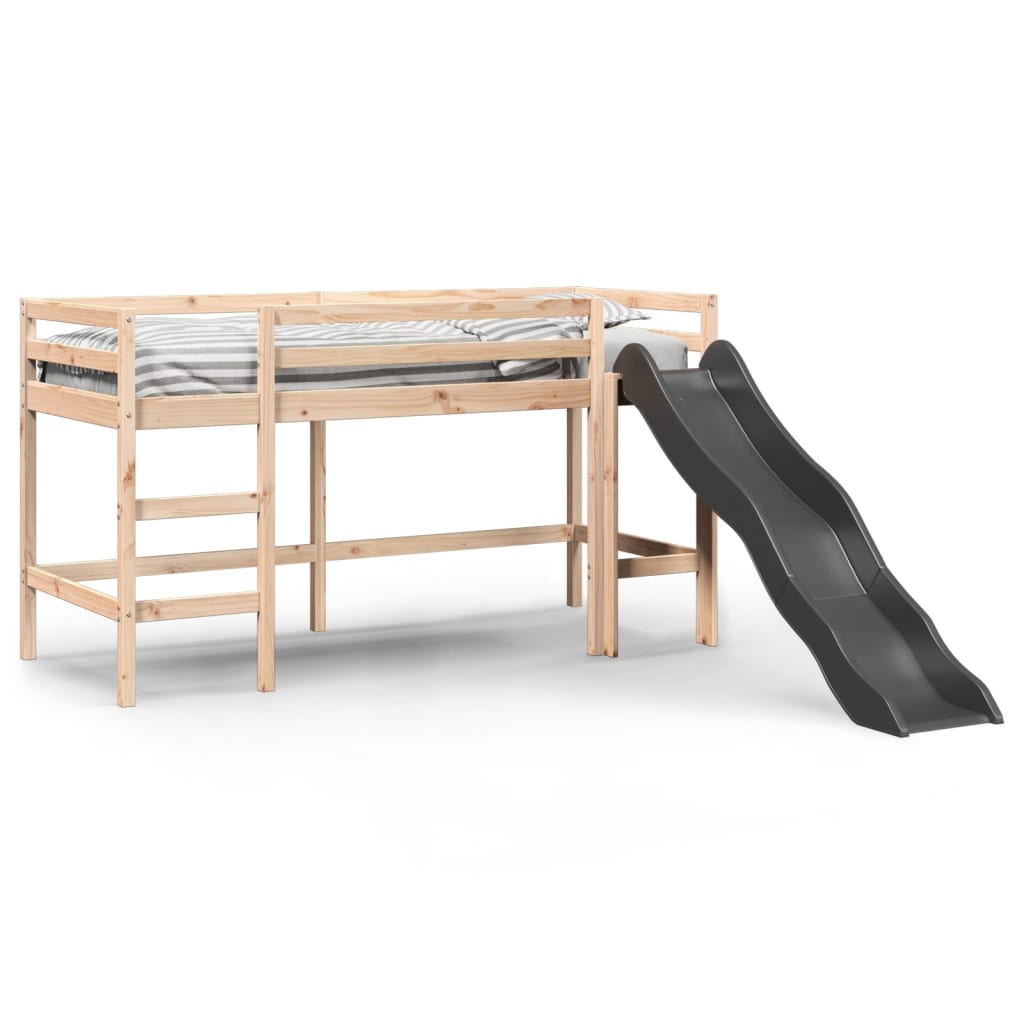 Kinderhoogslaper Zonder Matras Massief Grenenhout