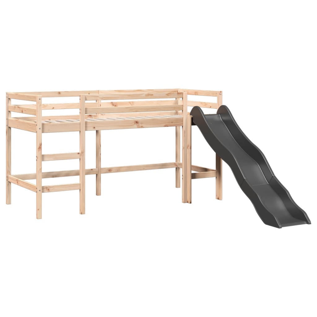 Kinderhoogslaper Zonder Matras Massief Grenenhout