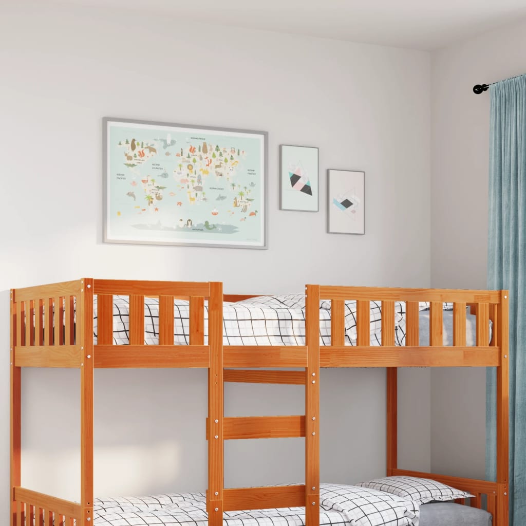 Kinderbed Zonder Matras Massief Grenenhout