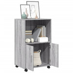 Rolkast 55X40X91 Cm Bewerkt Hout Eikenkleurig