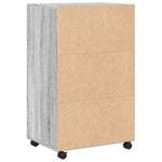 Rolkast 55X40X91 Cm Bewerkt Hout Eikenkleurig