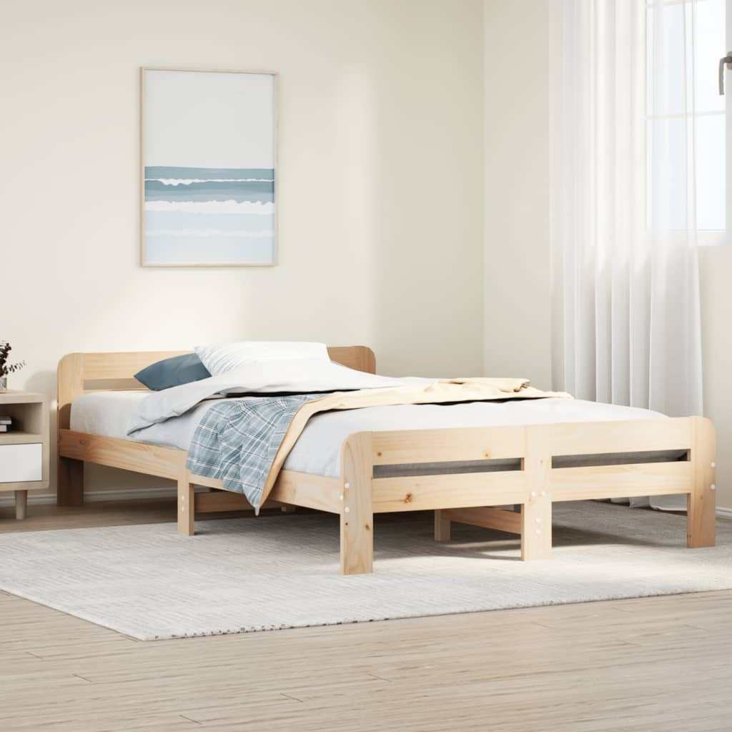 Bedframe Zonder Matras Massief Grenenhout