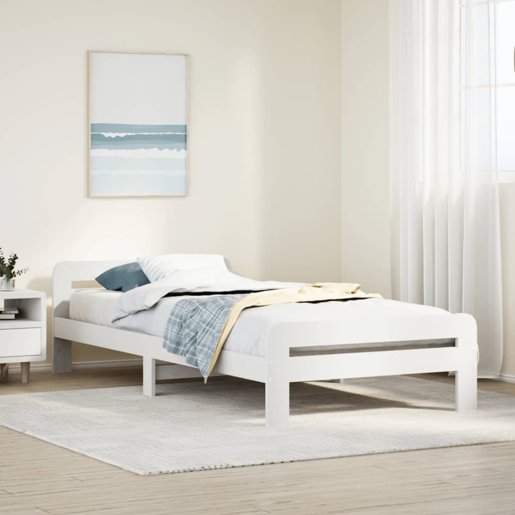 Bedframe Zonder Matras Massief Grenenhout