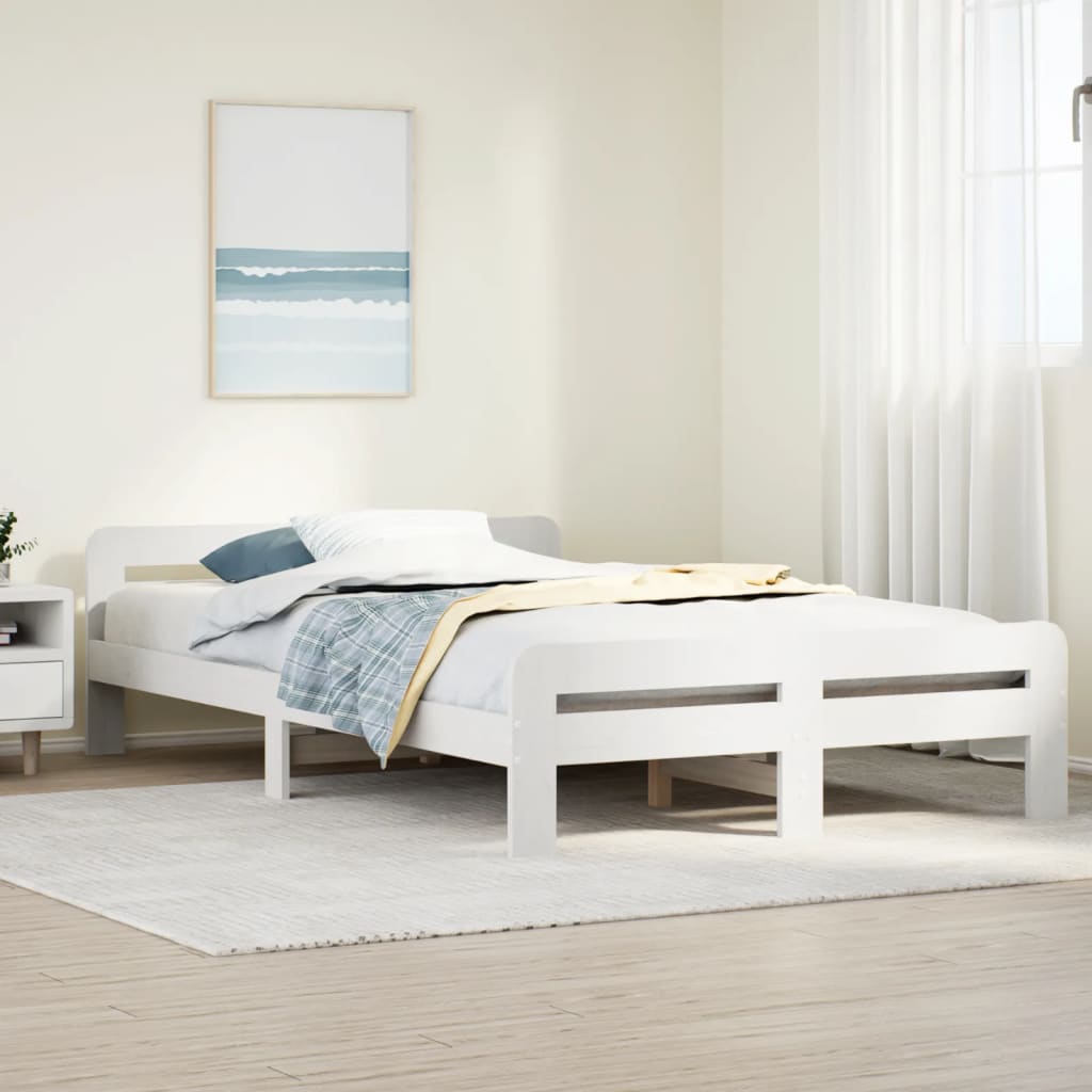 Bedframe Zonder Matras Massief Grenenhout