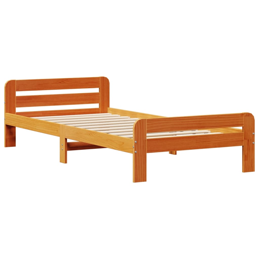 Bedframe Zonder Matras Massief Grenenhout