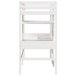 Hoogslaper Met Bureau En Schappen Grenenhout 90X200Cm