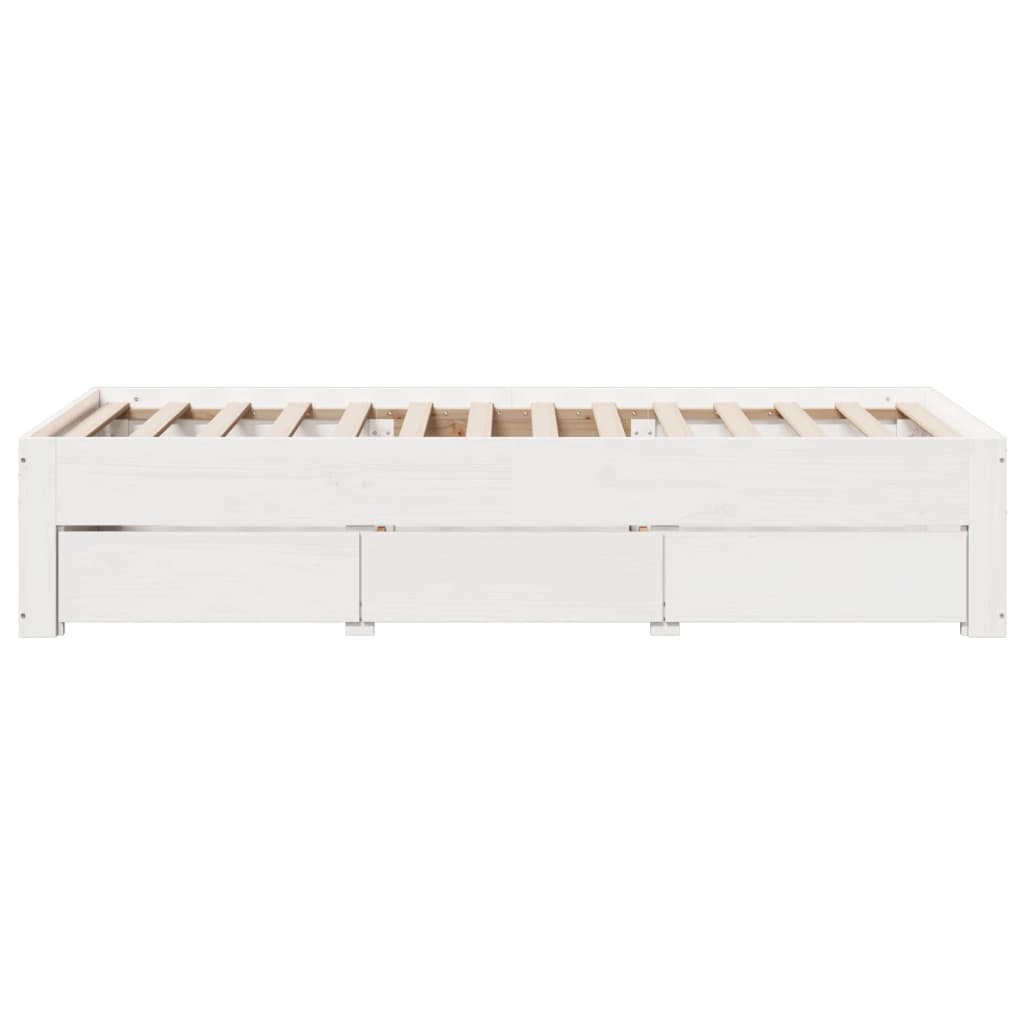 Bedframe Zonder Matras Met Lades Grenenhout
