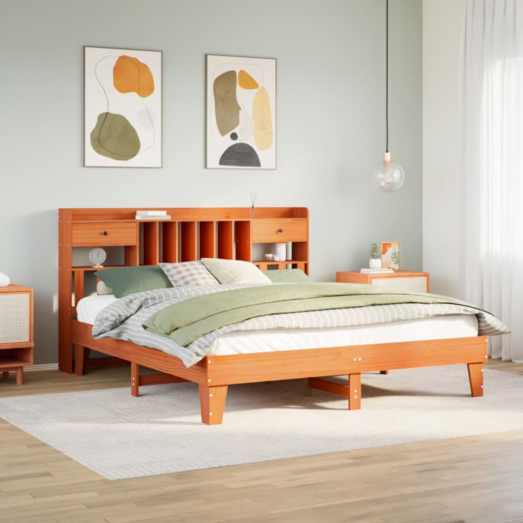Bedframe Zonder Matras Massief Grenenhout