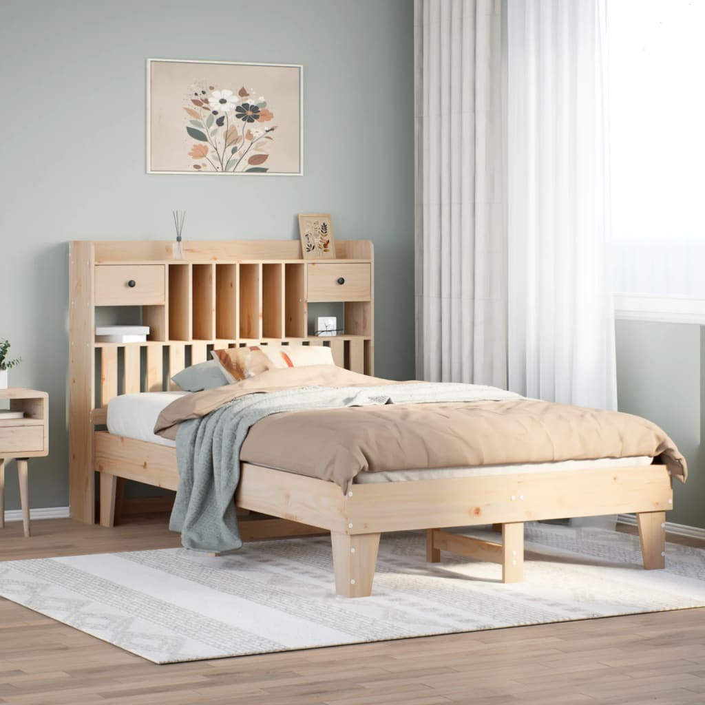 Bedframe Zonder Matras Massief Grenenhout