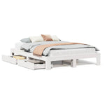 Bedframe Zonder Matras Massief Grenenhout