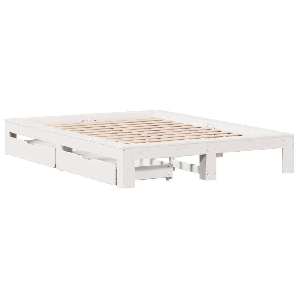 Bedframe Zonder Matras Massief Grenenhout