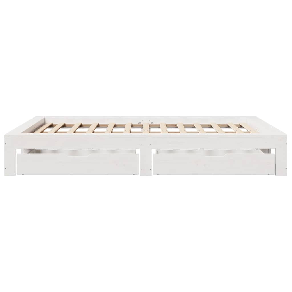 Bedframe Zonder Matras Massief Grenenhout