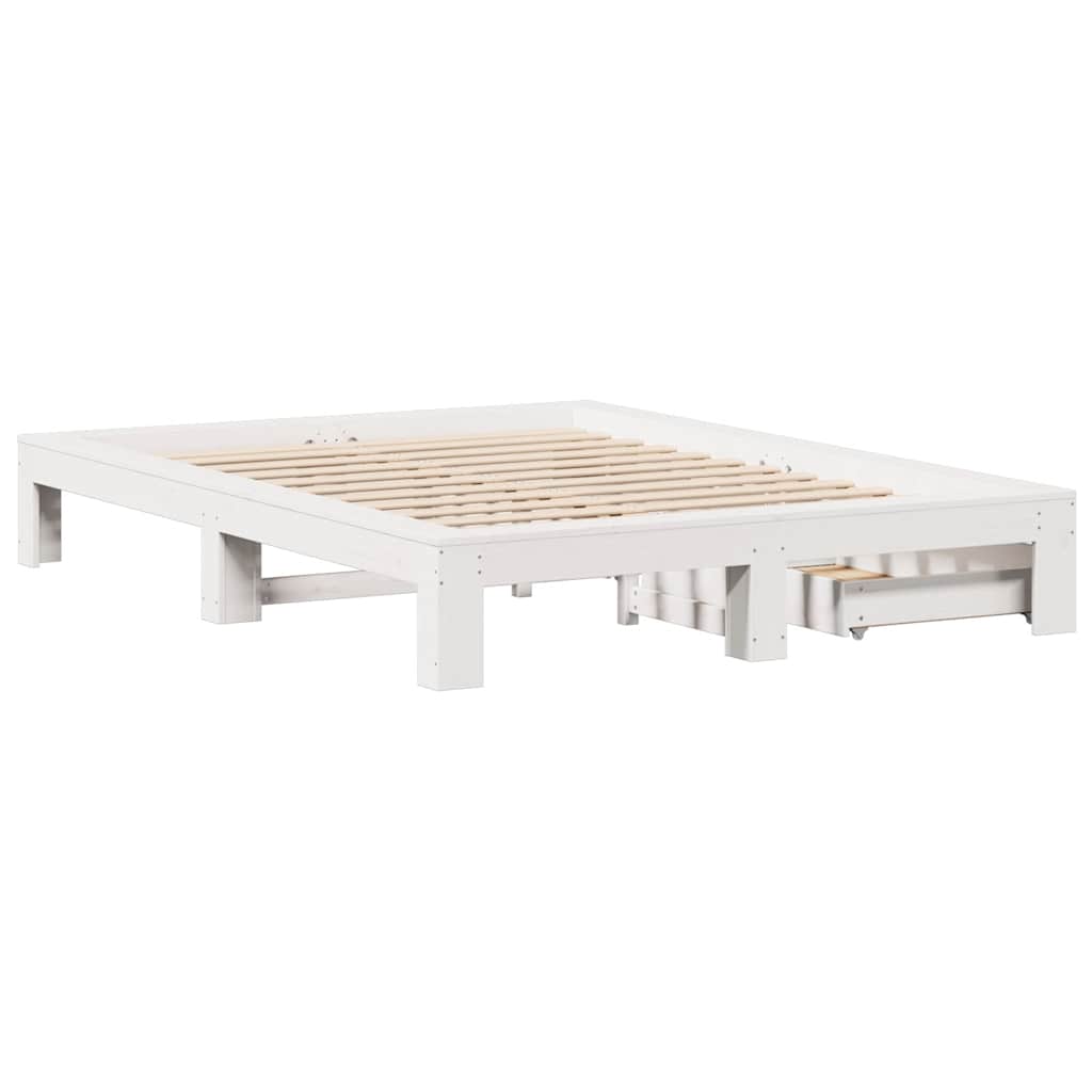 Bedframe Zonder Matras Massief Grenenhout