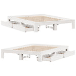 Bedframe Zonder Matras Massief Grenenhout