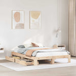 Bedframe Zonder Matras Massief Grenenhout