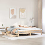 Bedframe Zonder Matras Massief Grenenhout
