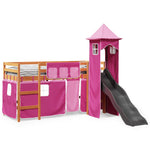 Kinderhoogslaper Met Toren Massief Grenenhout