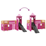 Kinderhoogslaper Met Toren Massief Grenenhout