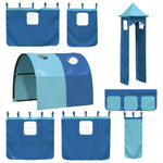 Kinderhoogslaper Met Toren Massief Grenenhout