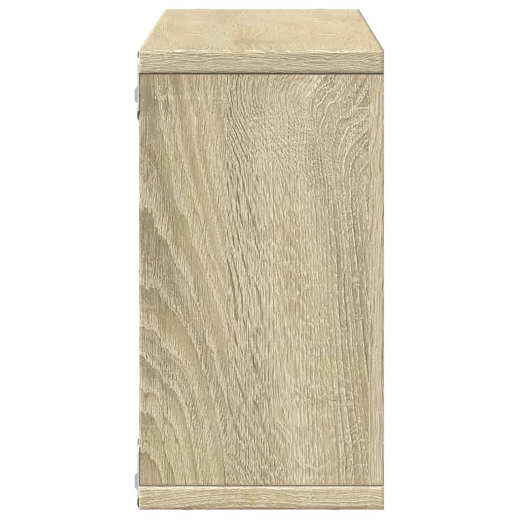 Wandkast Bewerkt Hout Kleurig