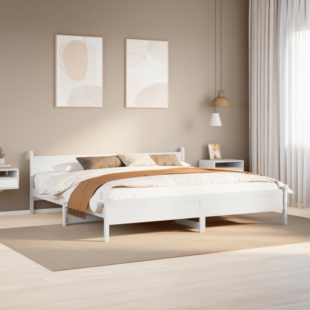 Bedframe Zonder Matras Massief Grenenhout