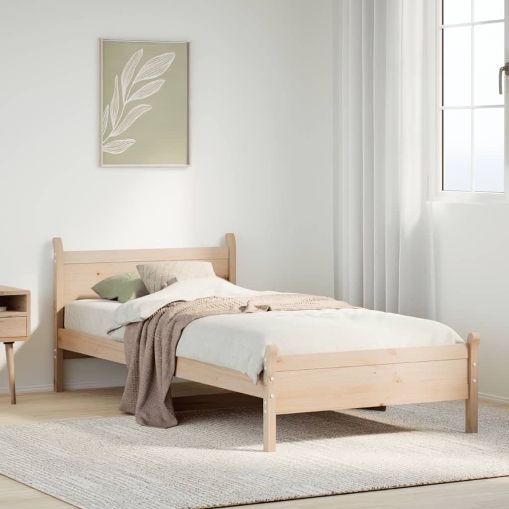Bedframe Zonder Matras Massief Grenenhout