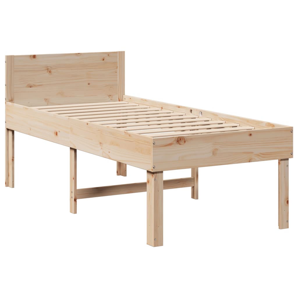 Bedframe Zonder Matras Massief Grenenhout