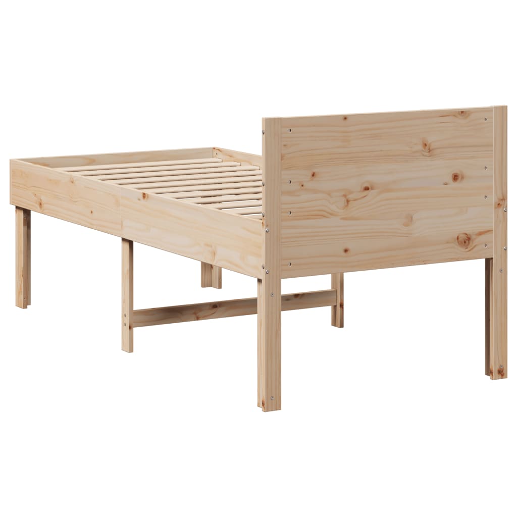 Bedframe Zonder Matras Massief Grenenhout