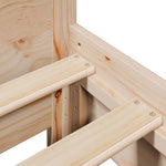 Bedframe Zonder Matras Massief Grenenhout