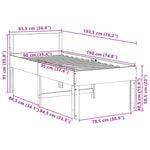 Bedframe Zonder Matras Massief Grenenhout