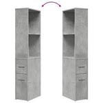 Badkamerkast Smal Met Wielen Bewerkt Hout