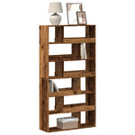 Boekenkast 100X33X125,5 Cm Bewerkt Hout