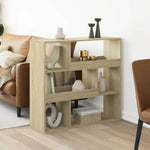 Kamerscherm 100X33X125,5 Cm Bewerkt Hout