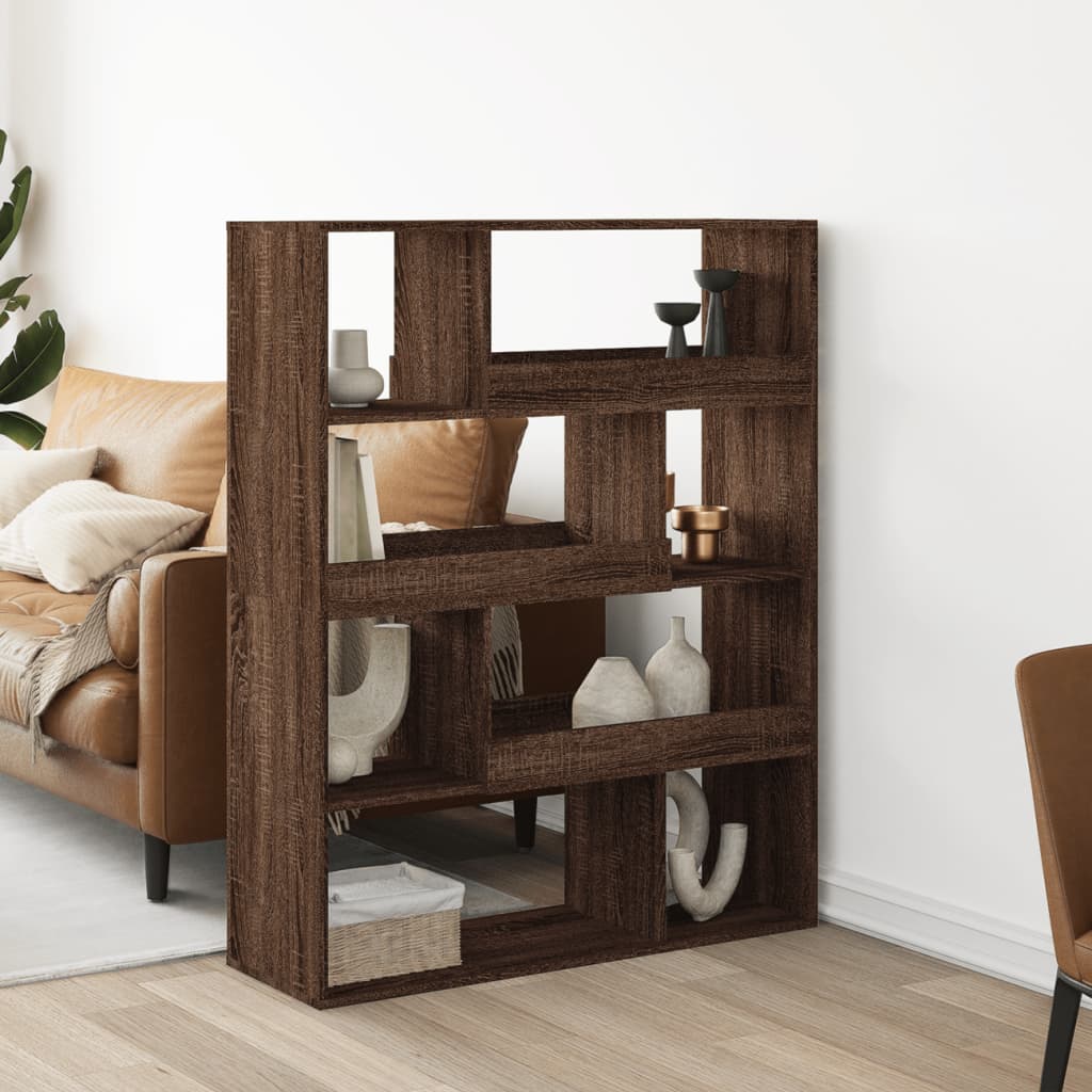 Kamerscherm 100X33X125,5 Cm Bewerkt Hout
