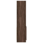 Hoge Kast 92X33X Bewerkt Hout Bruin Eikenkleur