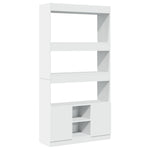 Hoge Kast 92X33X Bewerkt Hout Wit