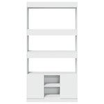 Hoge Kast 92X33X Bewerkt Hout Wit