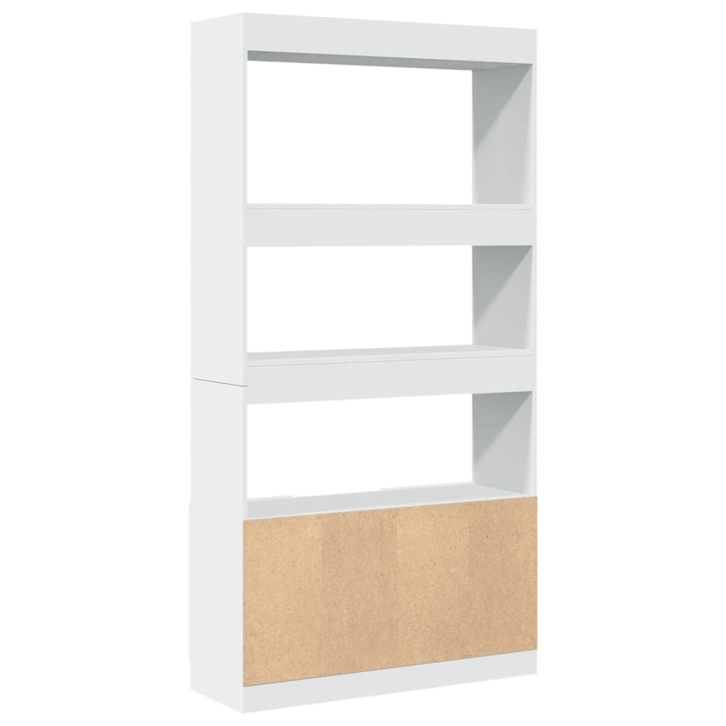 Hoge Kast 92X33X Bewerkt Hout Wit